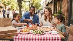 Family pizza meal deals in Bethesda with pickup options